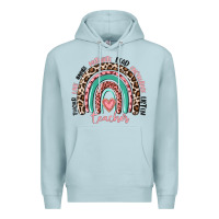 Blue Mist teacher rainbow Premium Hoodie - MaliasSmallBusiness