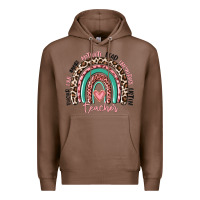 Chestnut teacher rainbow Premium Hoodie - MaliasSmallBusiness