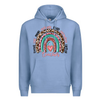 Colony Blue teacher rainbow Premium Hoodie - MaliasSmallBusiness
