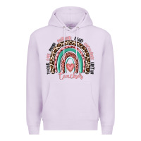 Lilac teacher rainbow Premium Hoodie - MaliasSmallBusiness