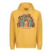 Mustard teacher rainbow Premium Hoodie - MaliasSmallBusiness