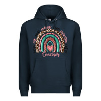 Navy teacher rainbow Premium Hoodie - MaliasSmallBusiness