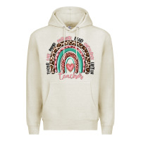 Oatmeal Heather teacher rainbow Premium Hoodie - MaliasSmallBusiness