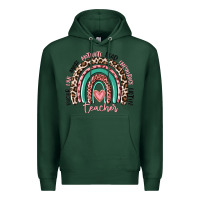 Sports Green teacher rainbow Premium Hoodie - MaliasSmallBusiness
