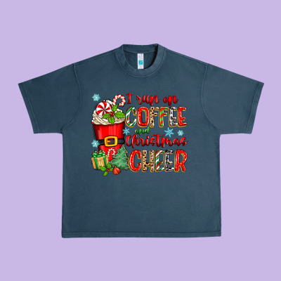 Urban Heavy Tee i run on coffee and christmas cheer