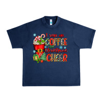 Navy i run on coffee and christmas cheer Urban Heavy Tee - Zillion Design Studio