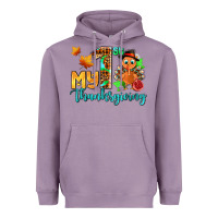 Lavender my first thanksgiving with turkey Heavyweight Hoodie - AdoDesignShop