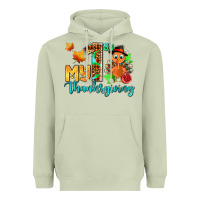 Matcha my first thanksgiving with turkey Heavyweight Hoodie - AdoDesignShop
