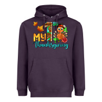 Plum my first thanksgiving with turkey Heavyweight Hoodie - AdoDesignShop
