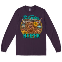 Plum Highland Heifer Western Long Sleeve Tee - RanaPortraitStore