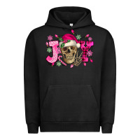 Pigment Black Pink Christmas Joy skeleton Urban Hoodie - NancyCooperArtShop
