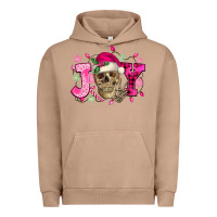Pigment Burro Pink Christmas Joy skeleton Urban Hoodie - NancyCooperArtShop