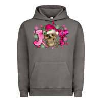 Pigment Tornado Pink Christmas Joy skeleton Urban Hoodie - NancyCooperArtShop