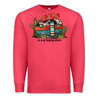 Cardinal camping is my happy place Premium Sweatshirt - JahusDesignShop