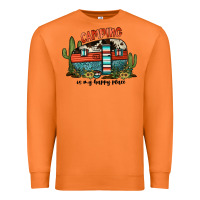 Camping Is My Happy Place Premium Sweatshirt | Teevron