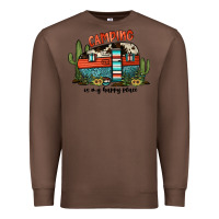 Chestnut camping is my happy place Premium Sweatshirt - JahusDesignShop