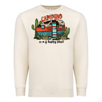 Sandshell camping is my happy place Premium Sweatshirt - JahusDesignShop