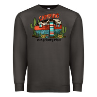 Smoke camping is my happy place Premium Sweatshirt - JahusDesignShop