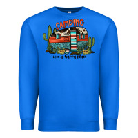 True Royal camping is my happy place Premium Sweatshirt - JahusDesignShop