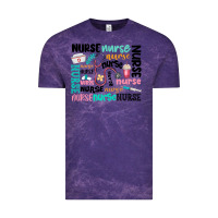 Cloud Purple nurse Vintage Tee - MaliasSmallBusiness