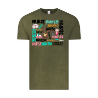 Vintage Olive nurse Vintage Tee - MaliasSmallBusiness