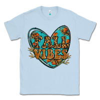Dusty Blue fall vibes heart Classic Tee - RanaPortraitStore