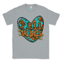 Heather Grey fall vibes heart Classic Tee - RanaPortraitStore