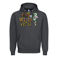 Smoke bad witch vibes Zipper Hoodie - CowhideDigitalArt