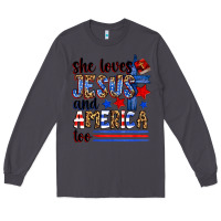 Smoke she loves jesus and america too Long Sleeve Tee - Zillion Design Studio