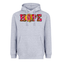 Heather Grey hope sunflower and ribbon Heavyweight Hoodie - AdoDesignShop