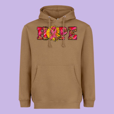 Hope Sunflower And Ribbon Heavyweight Hoodie Designed By Adodesignshop