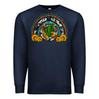 Navy cactus sunflower horseshoe rainbow Premium Sweatshirt - Artiststas