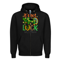 Black its not luck its skill st. patricks day Zipper Hoodie - Neo Western