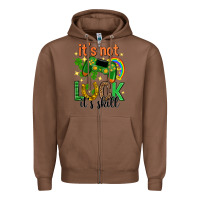 Chestnut its not luck its skill st. patricks day Zipper Hoodie - Neo Western