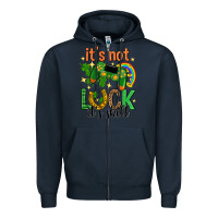 Navy its not luck its skill st. patricks day Zipper Hoodie - Neo Western