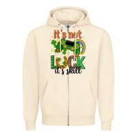 Sandshell its not luck its skill st. patricks day Zipper Hoodie - Neo Western
