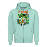 Seafoam its not luck its skill st. patricks day Zipper Hoodie - Neo Western
