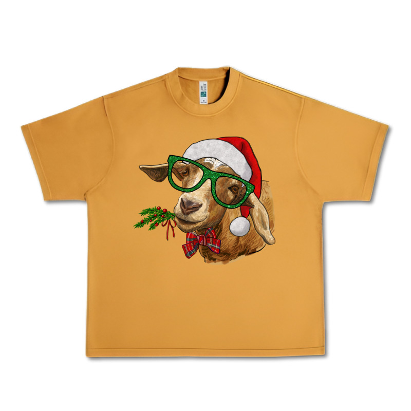 Christmas Glasses Goat Urban Heavy Tee by RanaPortraitStore | Teevron