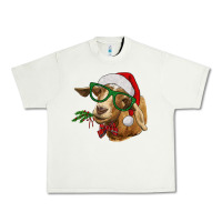 Pistachio Christmas Glasses Goat Urban Heavy Tee - RanaPortraitStore