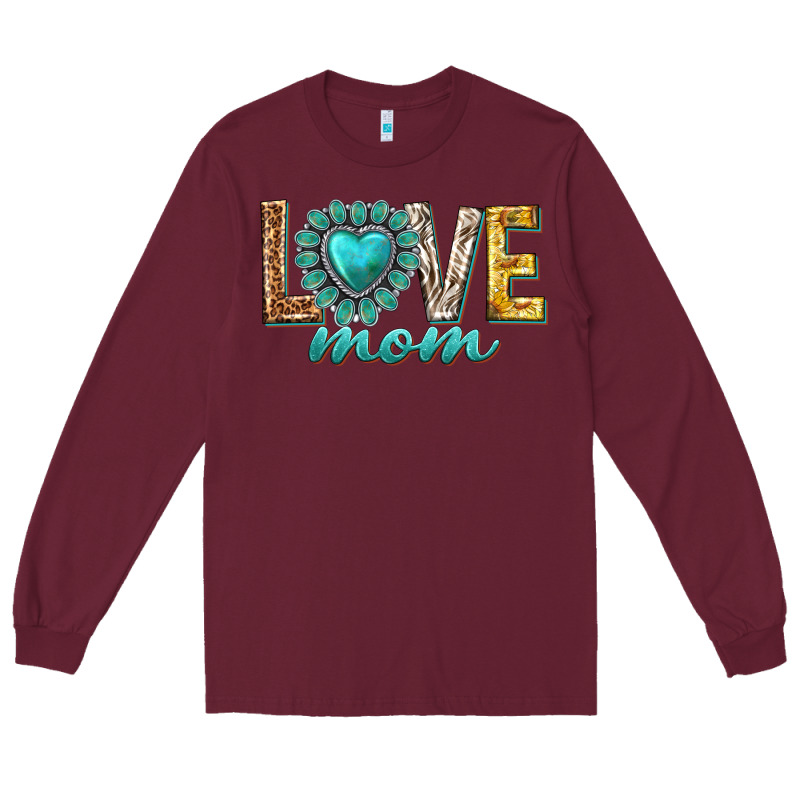 Love Mom Western Long Sleeve Tee by texasbilliewilder | Teevron