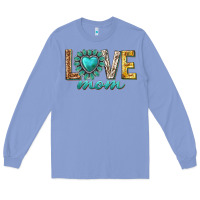 Colony Blue love mom western Long Sleeve Tee - texasbilliewilder