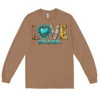 Toasted Coconut love mom western Long Sleeve Tee - texasbilliewilder