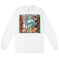 White racing brushstroke Long Sleeve Tee - AdoDesignShop