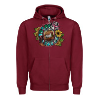 Burgundy cowgirl Zipper Hoodie - SublimationCraftShop