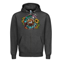 Charcoal Heather cowgirl Zipper Hoodie - SublimationCraftShop