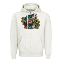 Oatmeal Heather cowgirl Zipper Hoodie - SublimationCraftShop