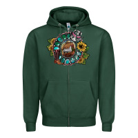 Sports Green cowgirl Zipper Hoodie - SublimationCraftShop