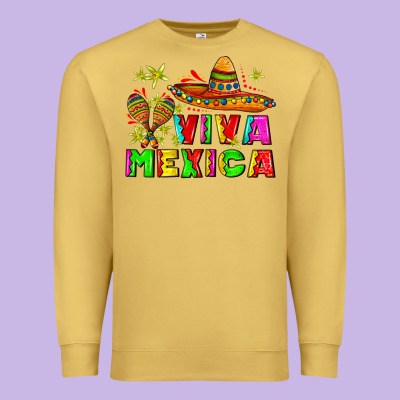 Viva Mexica Premium Sweatshirt Designed By Adodesignshop