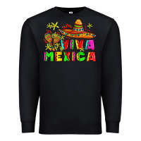 Black viva mexica Premium Sweatshirt - AdoDesignShop