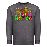 Charcoal Heather viva mexica Premium Sweatshirt - AdoDesignShop